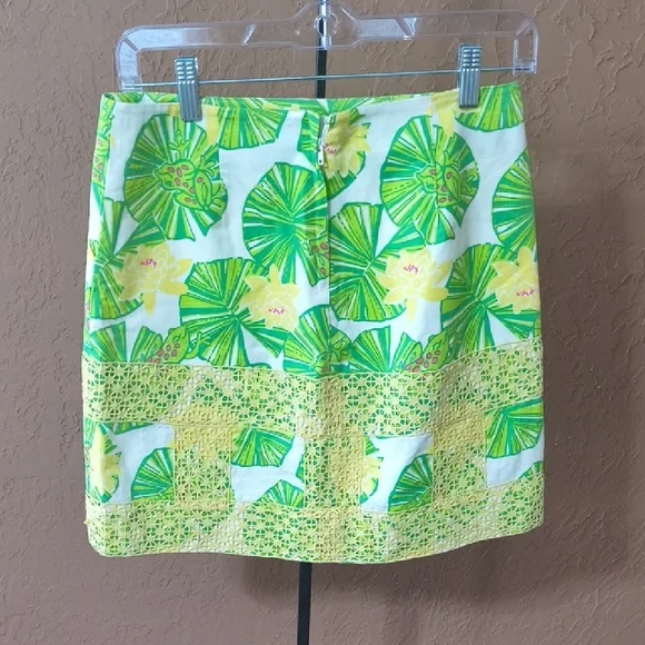 Lilly Pulitzer Cole Skirt Hip Hop Hooray Print Size 0 - Picture 7 of 10